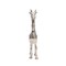Kingston Living 12" Silver Metallic Standing Giraffe Tabletop Figurine